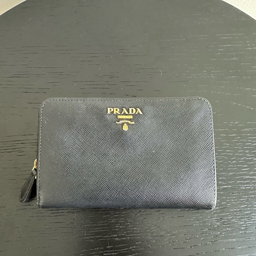 Prada Black Saffiano Leather Wallet